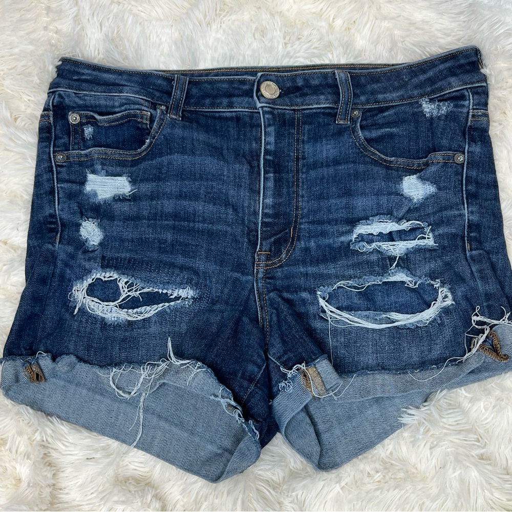 American Eagle Outfitters Dark Blue Jean Shorts